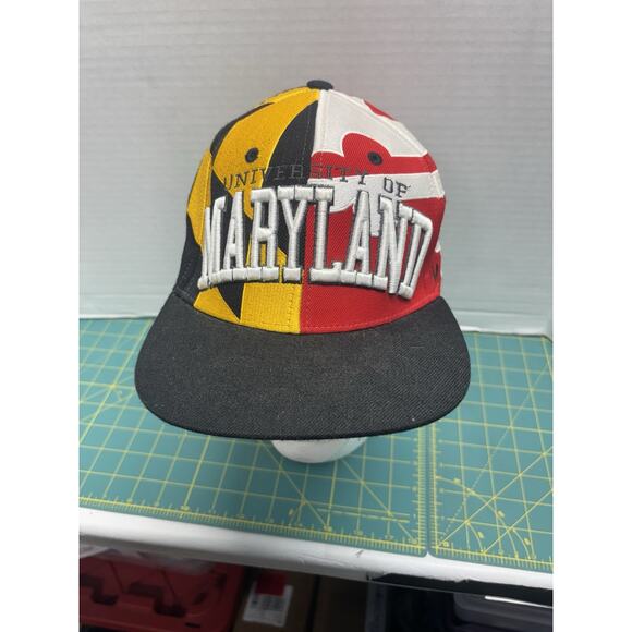 University of Maryland Terrapins Flag Snapback Hat Cap NCAA Zephyr Red‎ Z Hat - Picture 1 of 7